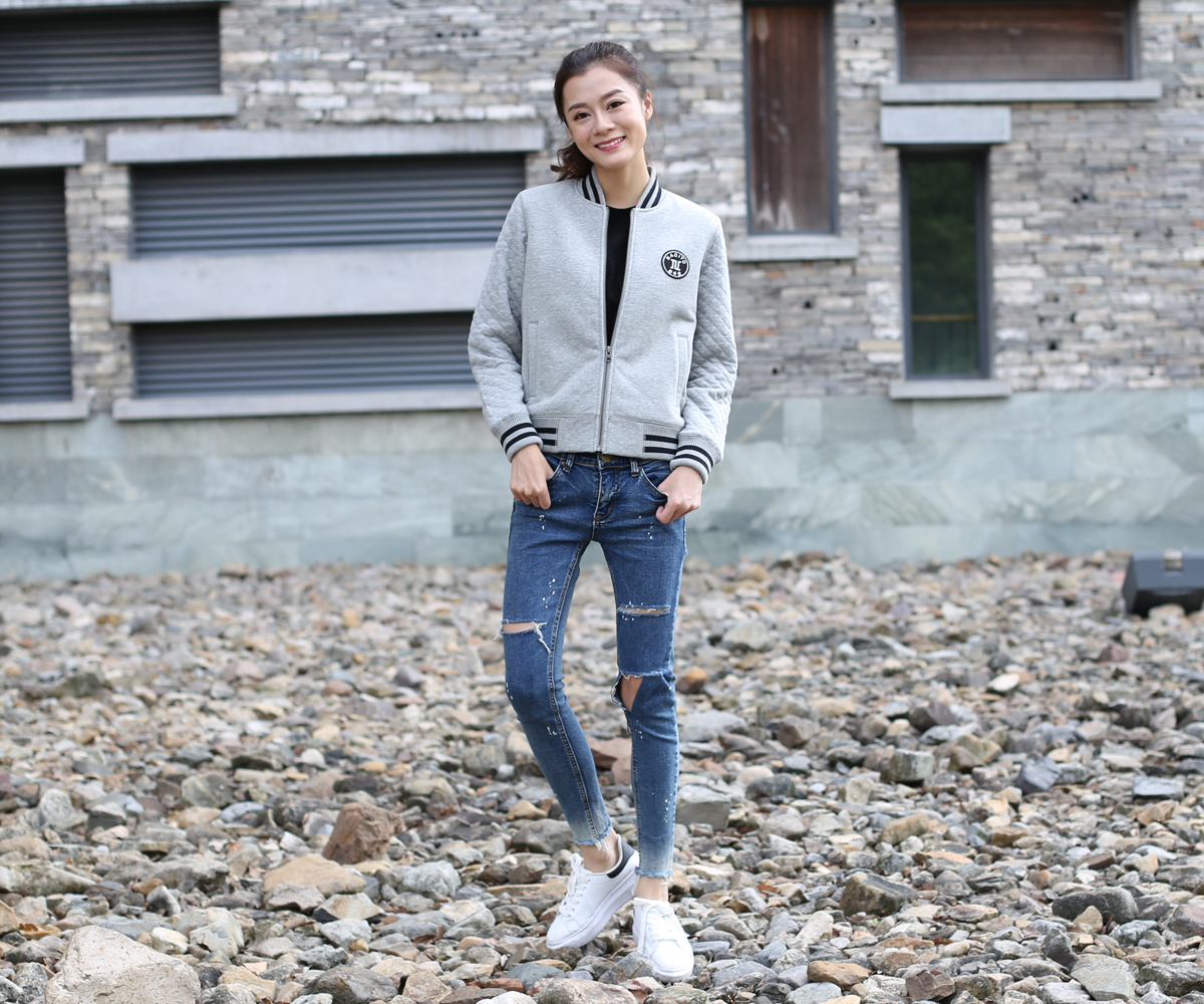 女士棒球服棉袄1